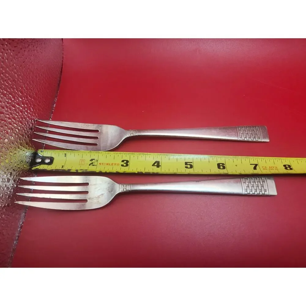 National Silver Co Calvalcade Forks Set of 2 Silverplate 7.4
